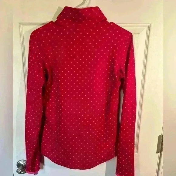 Nike Pro Dri Fit 1/2 zip reddish/dark pink with light pink accents. Size Medium. - Picture 11 of 11